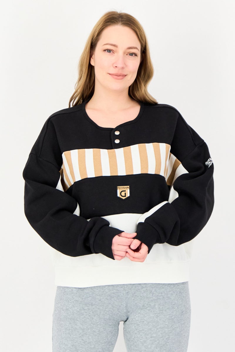 Reebok Women Sportswear Fit Long Sleeve Outdoor Sweatshirt, Multicolor - Image 1