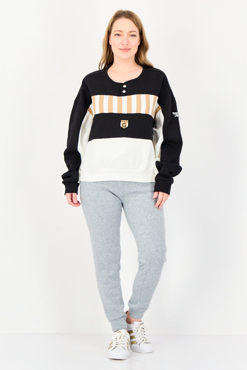 Reebok Women Sportswear Fit Long Sleeve Outdoor Sweatshirt, Multicolor - Image 4