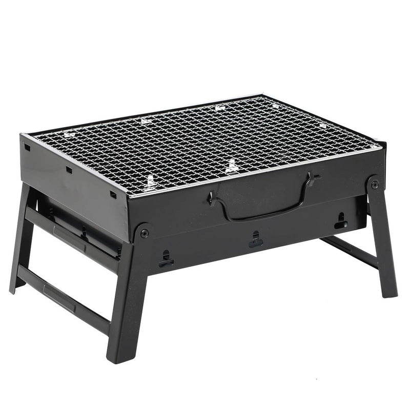 Indoor & Outdoor Small Size Barbecue Grill, Black - Y0222X049