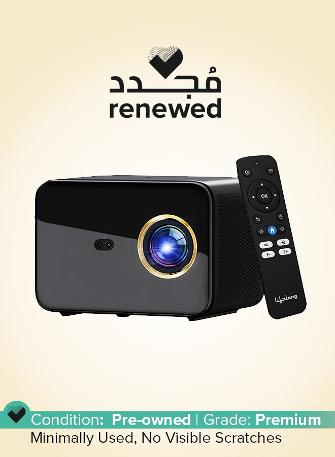 Lifelong Renewed - Electronics SmartStream Projector | Android, 1080P Full HD Native & 4K Ultra HD Support | 7000 Lumens | for Room & Outdoors | All OTT Apps | WiFi/BT, Mirroring, USB, ARC, HDMI, 10W Woofers - Image 1