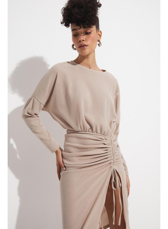 جون فستان محبوك مكشكش - Image 2