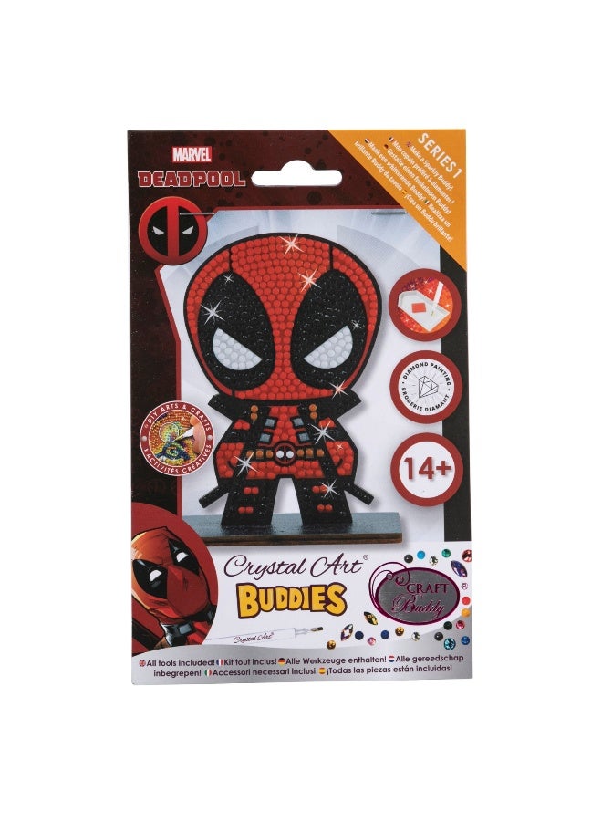 Craft Buddy Craft Buddy Series 1 Marvel Deadpool Crystal Art Buddies Diamond Painting Kit - Image 3