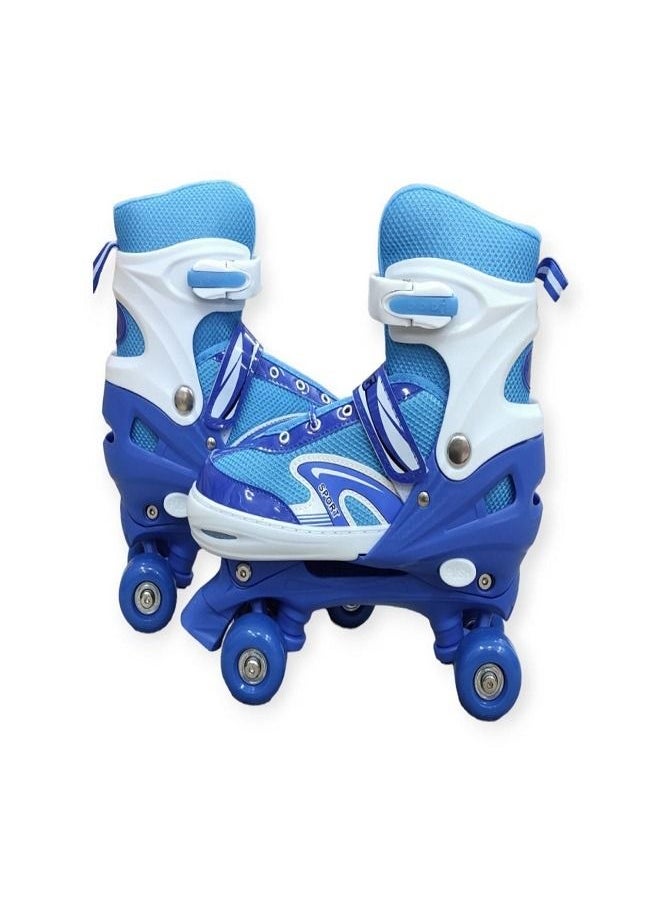 SPORT Skates  shoes 4 Wheel Outdoor Sports 3 Size Medium ( 35-38) Blue  - Image 3