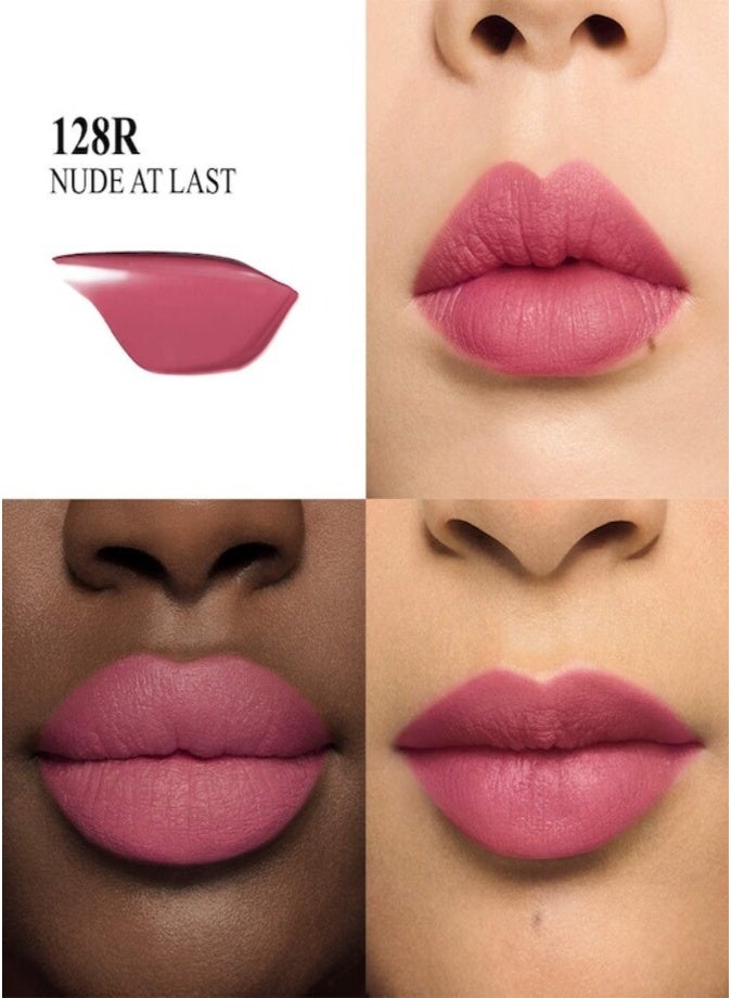 Valentino Liquirosso 2-in-1 Soft Matte Liquid Lipstick & Blush 6.5ml – 128R Nude At Last Long-Lasting Velvet Lip & Cheek Color - Image 2