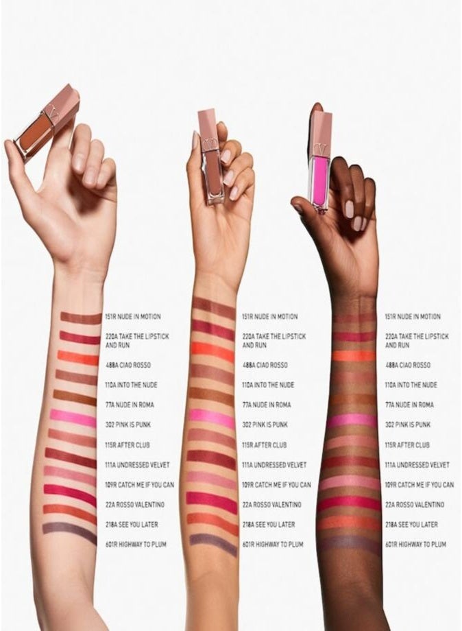 Valentino Liquirosso 2-in-1 Soft Matte Liquid Lipstick & Blush 6.5ml – 128R Nude At Last Long-Lasting Velvet Lip & Cheek Color - Image 5