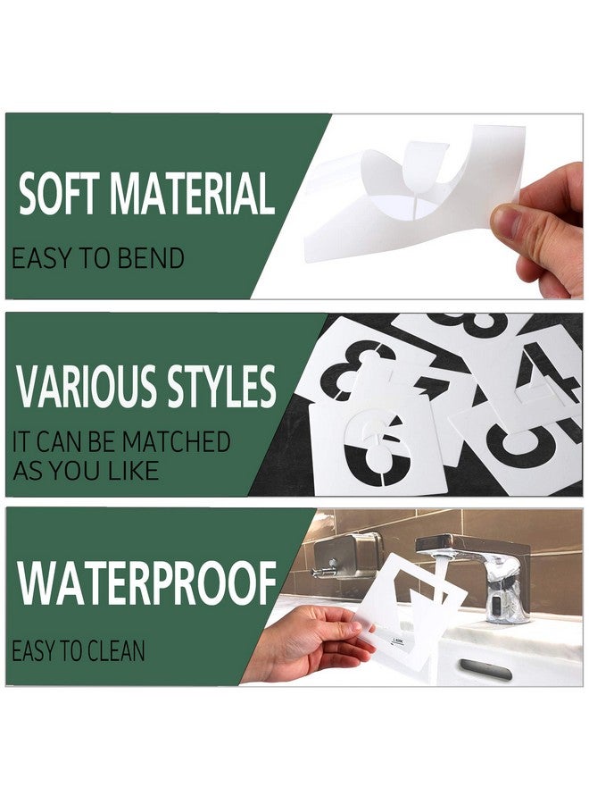 FEBSNOW 36 Pcs Large Alphabet Letter Stencils And Number Stencils Reusable Letter Stencils For Painting On Wood Wall Fabric Rock Chalkboard Glass (8 Inches)  - Image 3