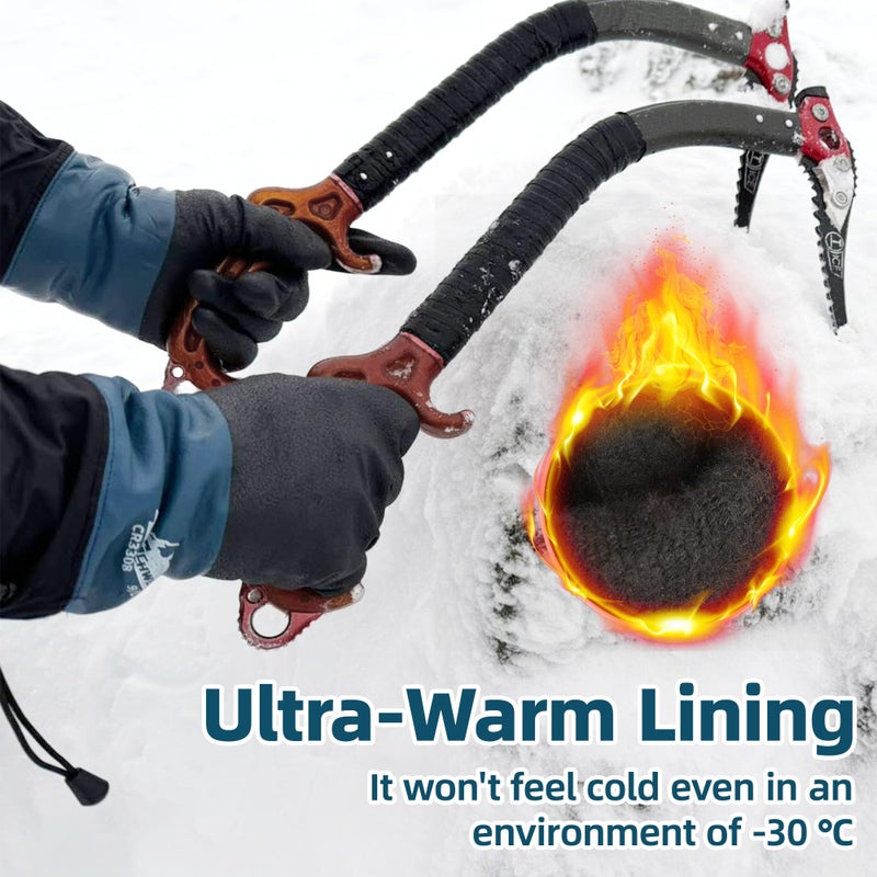 Schwer 100% Waterproof Winter Work Gloves, Long Freezer Glove with Water-based PU Coating, Ultimate Warmth, Non-Slip, Thermal Glove for Outdoor Activities & Daily Work, Hiking, Camping, Washing, XL - Image 2