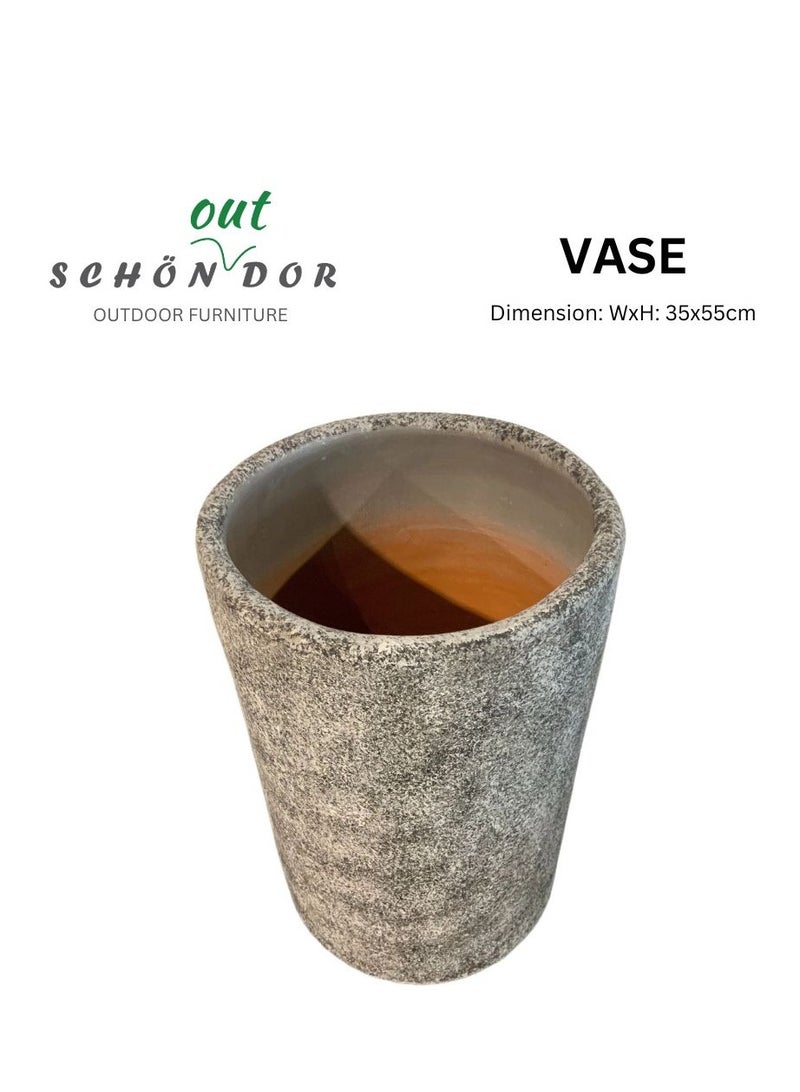 Schondor Furniture Vase Gray | Flower Pot | 35x55cm | Home Decor - Image 5