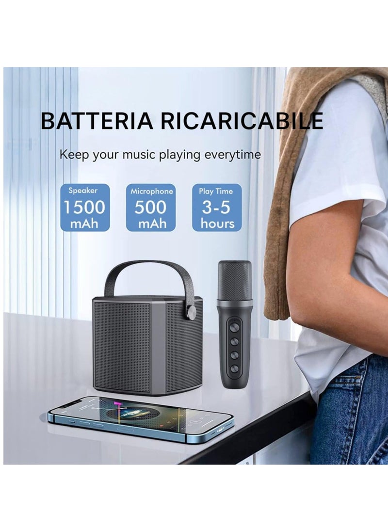 JAJEEK Rechargeable Portable Outdoor Karaoke Speaker for Kids – High Power Wireless Bluetooth 5W Speaker with Single Microphone, Dual Sound, and Convenient Strap for Easy Carrying - Image 4