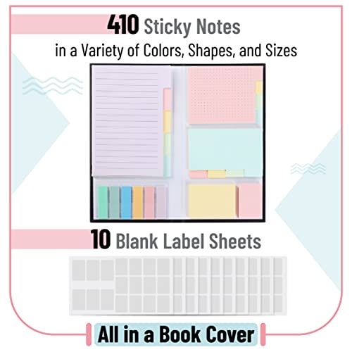 Mr. Pen Mr Pen Sticky Notes Set 410 Pack Ruled Dotted Blank Notes with 150 Index Tabs Divider Sticky Pads for Bible Study Office School Planning Journaling Organization - Image 3