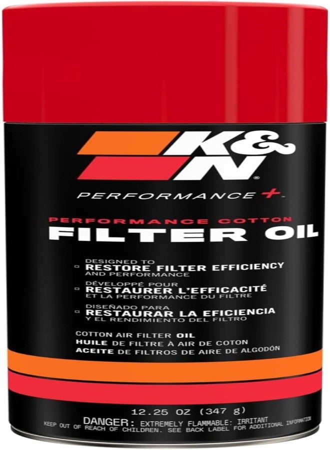 K&N Air Filter Oil: Aerosol; Restore Engine Air Filter Performance and Efficiency, 99-0516, 347g(12.25 Oz) - Image 1