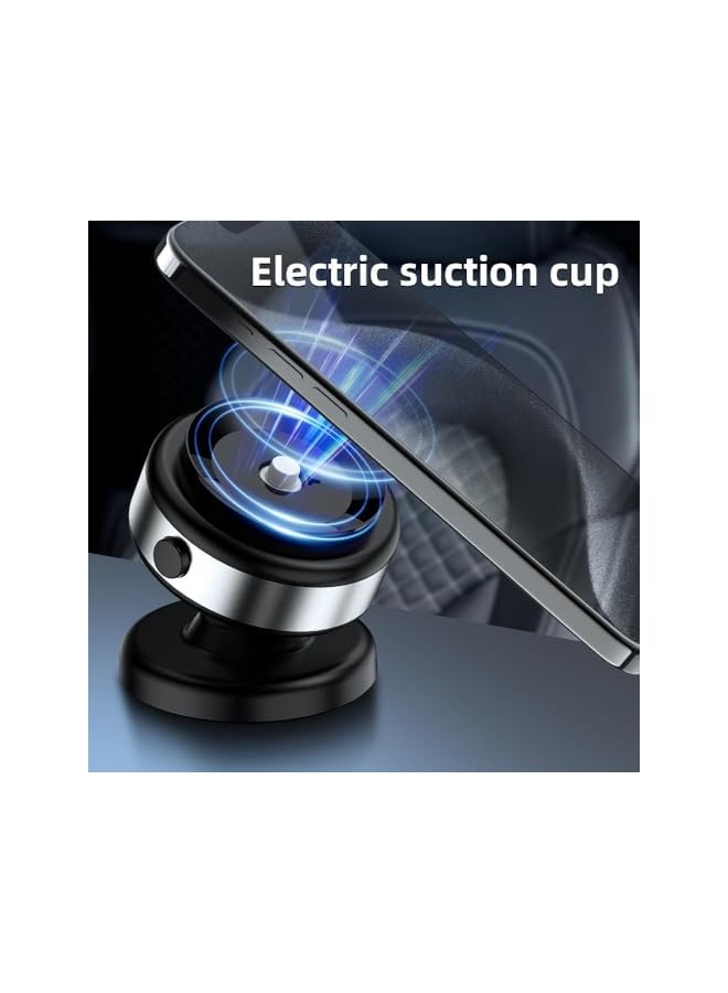 S-TOP Car Magnetic Phone Mount, Wireless Stand Magnetic Vacuum Suction Phone Holder for Car, 360 Rotation Car Cell Phone Holder Suction Cup Phone Mount For Car, Wall, Mirror - Image 2
