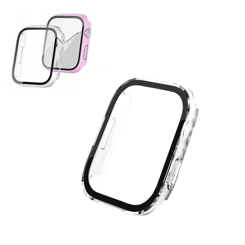 Duomama Clear Case with Tempered Glass for Apple Watch SE (2023) Series 6/5/4/SE 40mm, Slim Full Coverage, HD Ultra-Thin Protective Cover - Image 2