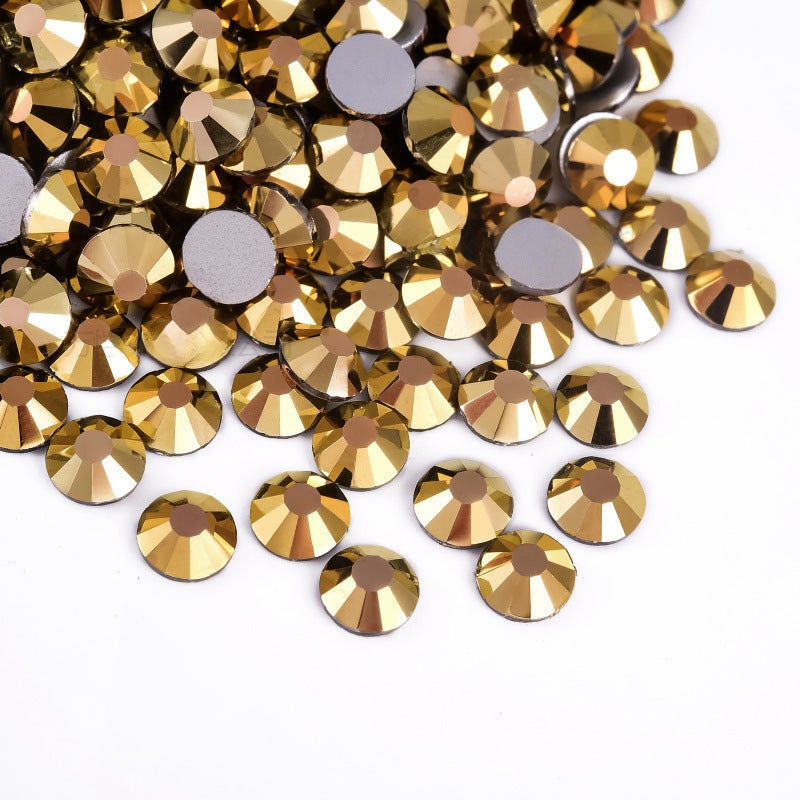 Decorative Rhinestones Flatback Crystals Accessories P37 mine gold 