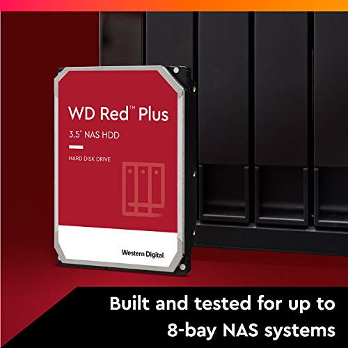 Western Digital 14TB WD Red Plus NAS Internal Hard Drive HDD - 7200 RPM, SATA 6 GB/s, CMR, 512 MB Cache, 3.5" - WD140EFGX - Image 3