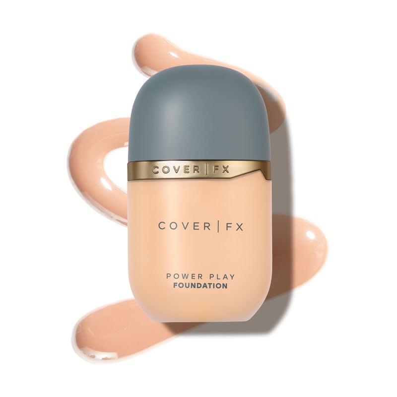 COVER FX Power Play Foundation - Shade F2 - Buildable Full Coverage - Waterproof Sweat-Proof Transfer-Proof - Natural Matte Finish - All Skin Types - Image 1