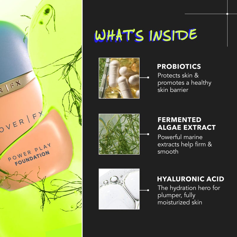 COVER FX Power Play Foundation - Shade F2 - Buildable Full Coverage - Waterproof Sweat-Proof Transfer-Proof - Natural Matte Finish - All Skin Types - Image 5