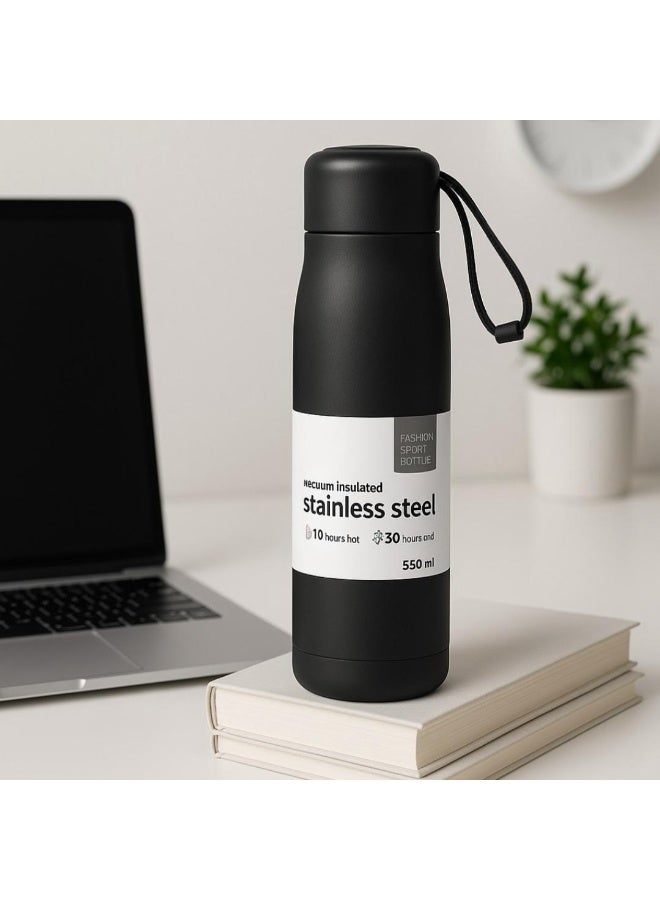 Stainless Steel Vacuum Insulated Water Bottle – 550 ml - Image 2