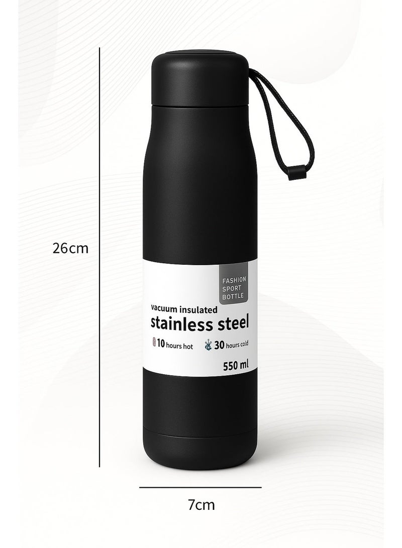 Stainless Steel Vacuum Insulated Water Bottle – 550 ml - Image 3
