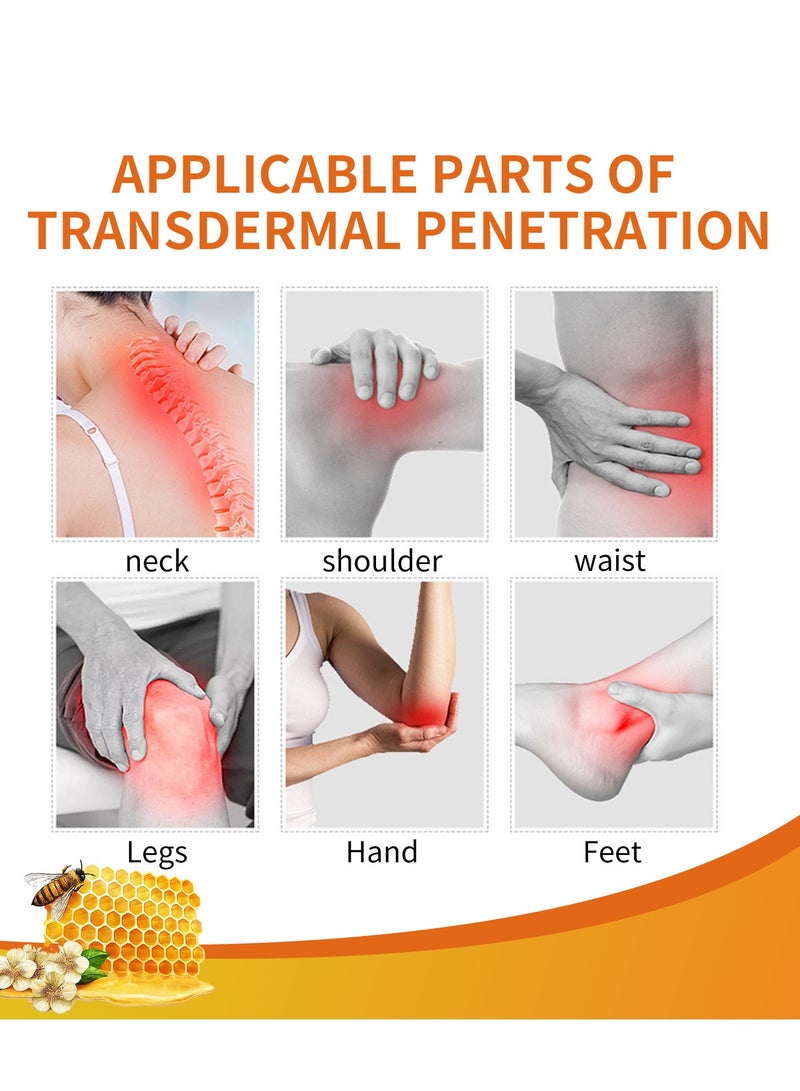 SOUTH MOON Bee Venom Pain Relief Cream Soothing gel, Joint Treatment Cream, Propolis Treatment Gel Soothing Cream, Meniscus Pain Relief Ointment, Relieving Tension and Pain, Joint and Muscle Pain Relief Cream 20g - Image 3