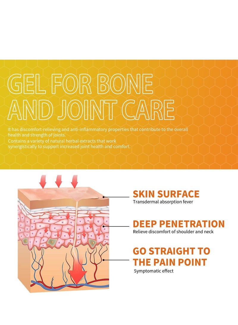 SOUTH MOON Bee Venom Pain Relief Cream Soothing gel, Joint Treatment Cream, Propolis Treatment Gel Soothing Cream, Meniscus Pain Relief Ointment, Relieving Tension and Pain, Joint and Muscle Pain Relief Cream 20g - Image 4