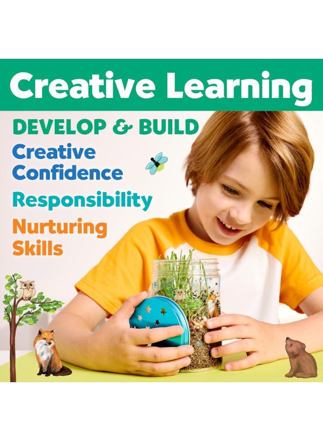 Bukela Creativity for Kids Grow 'N Glow Terrarium Kit - Educational Science Kits, Kids Gifts for Boys and Girls, Craft and STEM Projects (Ages 6+) - Image 3