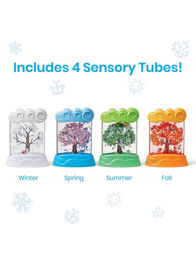 hand2mind hand2mind Changing Seasons Sensory Tubes, Sensory Fidget Tubes, Learning Weather for Kids, Anxiety Calming Tools, Occupational Therapy Toys, Calm Down Corner Supplies (Set of 4) (95385) - Image 2