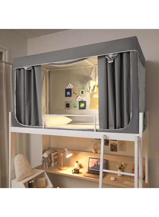 Bluejw 15N Princess Wind Bed Curtain Mosquito Net Female Student Dormitory Integrated All-inclusive Bedroom Top Bed Small Fresh Shading Bed - Image 1