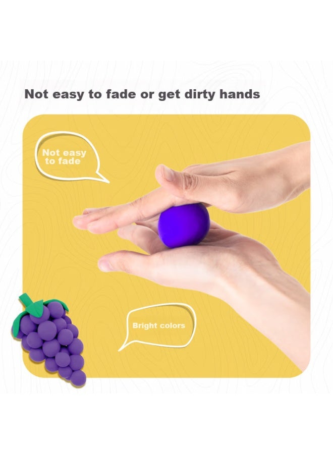 ديلي Deli Children's عجينة طينية فائقة الخفة 24 لون، عجينة اللعب DIY، مجموعة الصلصال الملون، لعبة، هدية للأولاد والبنات، هدية العطلات وعيد الميلاد - Image 2