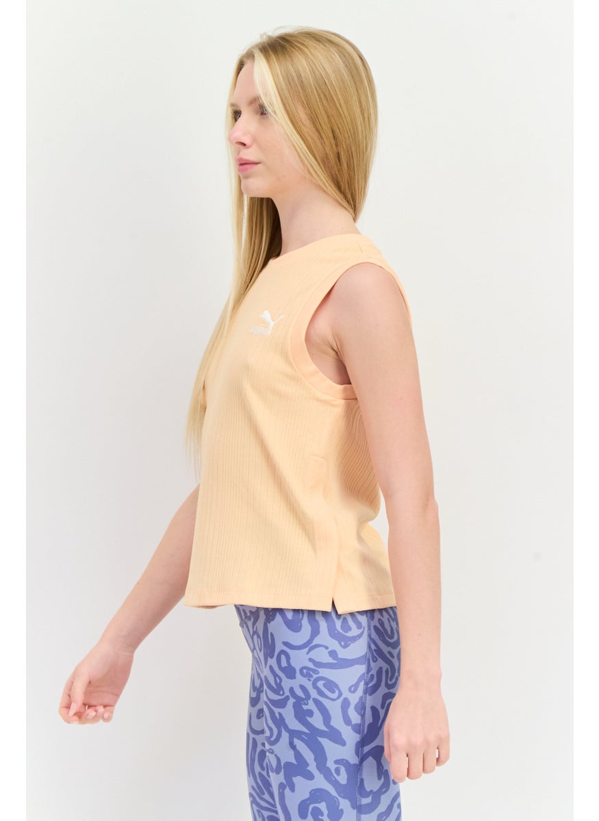 PUMA Women Relaxed Fit Sleeveless Outdoor Top, Orange  - Image 4