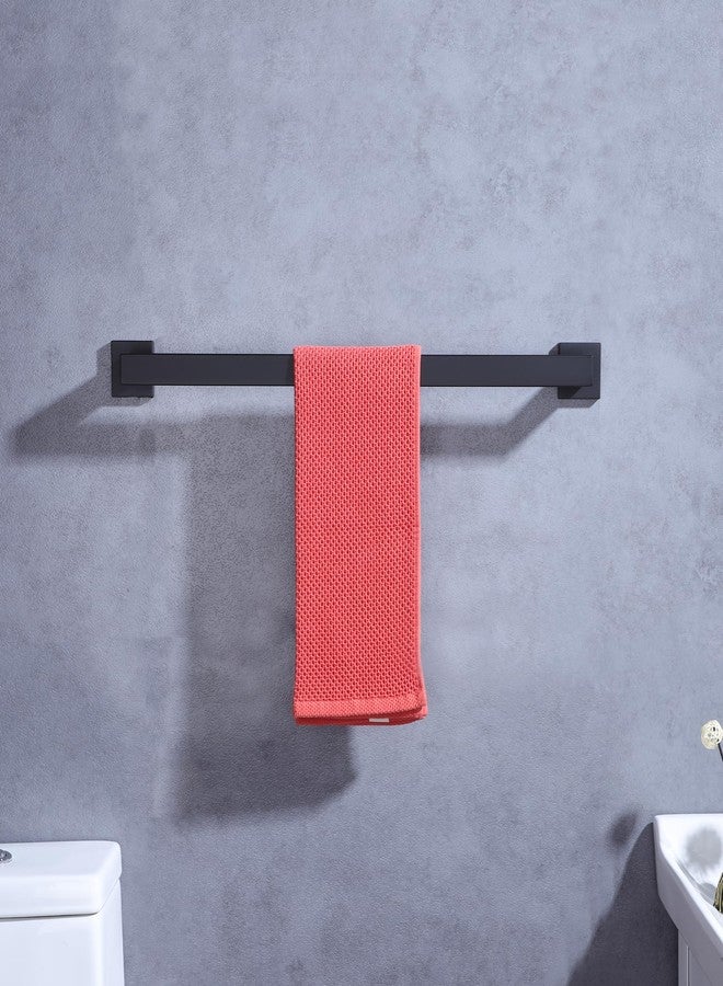LANC 24 Inch Bath Towel Bar for Bathroom Wall Mounted, Matte Black Towel Hanger Square Towel Rack Stainless Steel Shower Towel Rail Towel Rod Kitchen Lavatory Hand Towel Holder, A8804MB-6P1 - Image 4