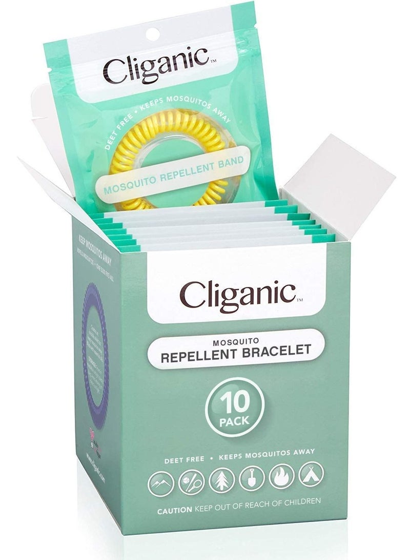 Cliganic Cliganic Mosquito Repellent Bracelets 10 Pack  - Image 1