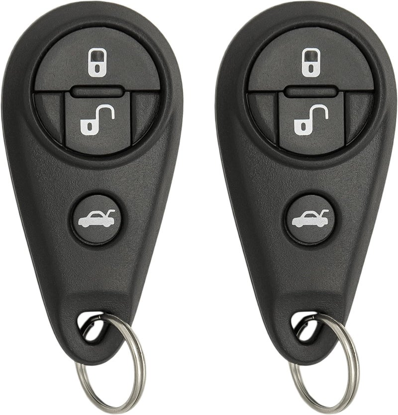 Keyless2Go Replacement 4 Button Remote Key Fob for Subaru NHVWB1U711 88036-XA010 (2 Pack) - Image 1