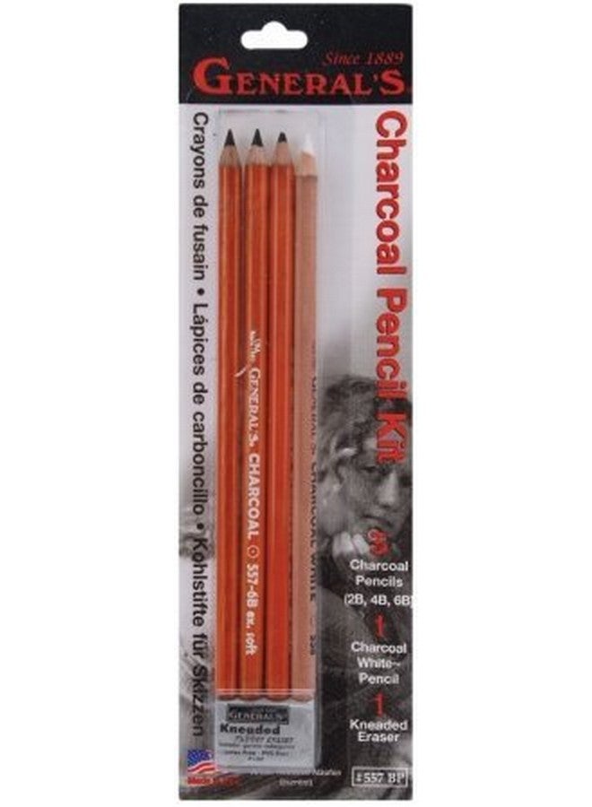 جينيرالز مجموعة أقلام الفحم جنرال بينسل 138504 - 5 قطع