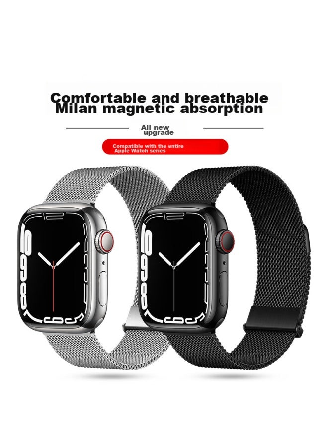 Bho Apple Watch Band Compatible With Apple Watch S10/s9/se/ultra2, Milanese Loop, Iwatch S8/7/6/5/4, Metal Stainless Steel Band - Image 5