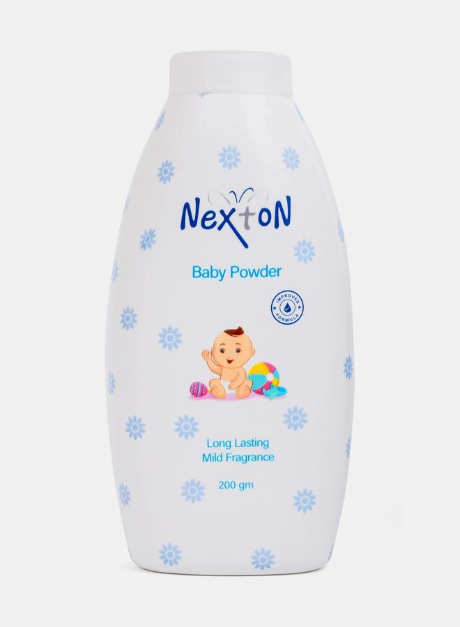 نيكستون بودرة لبشرة الأطفال، لون ابيض - 200 جم - Image 1