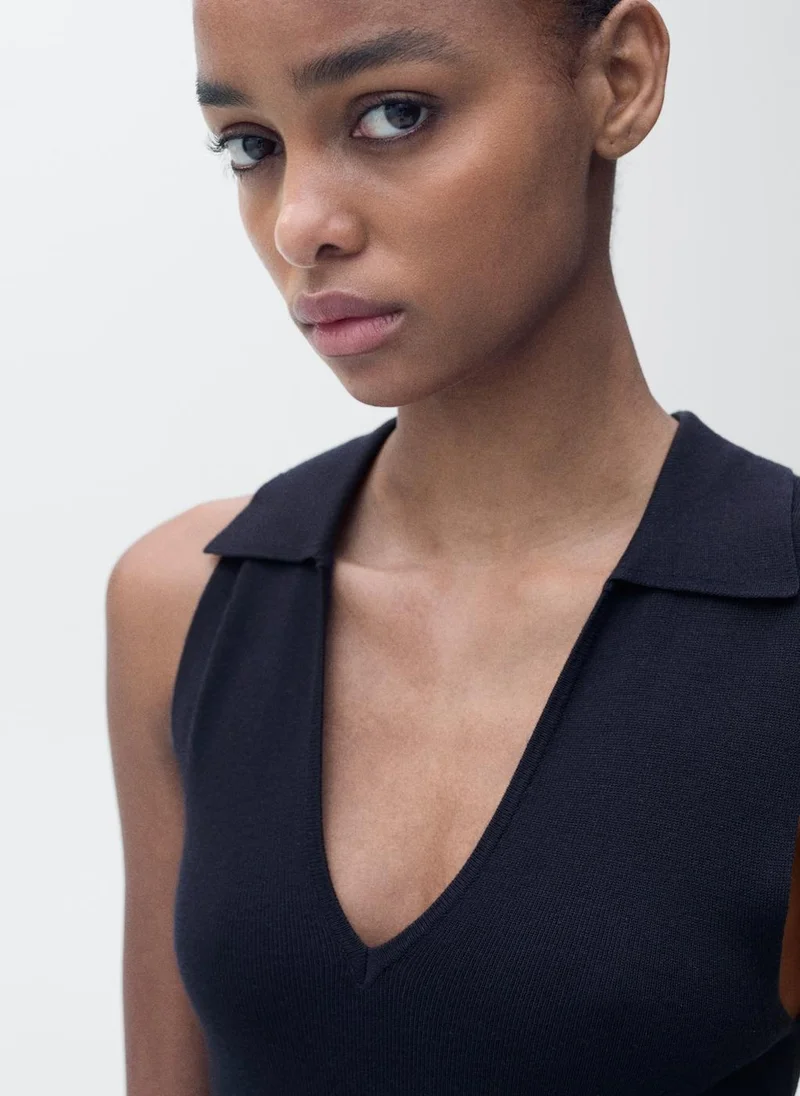 MANGO Sleeveless Knit Dress