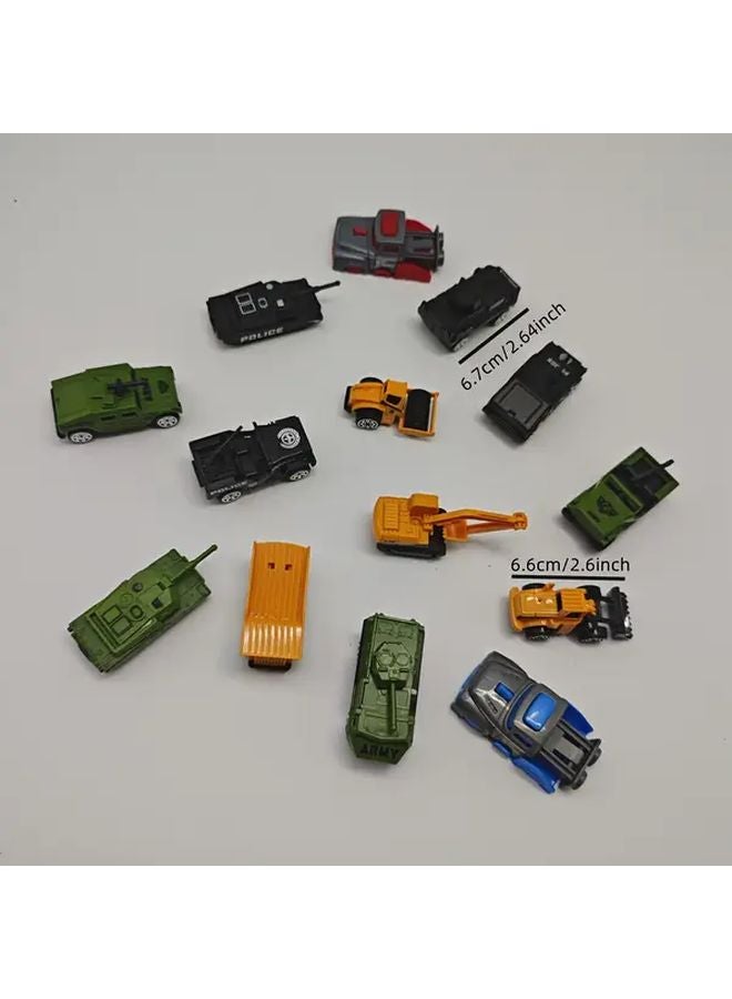 Green Armored Vehicle Toy Set 5pcs Construction Military Car For Boys - Image 3