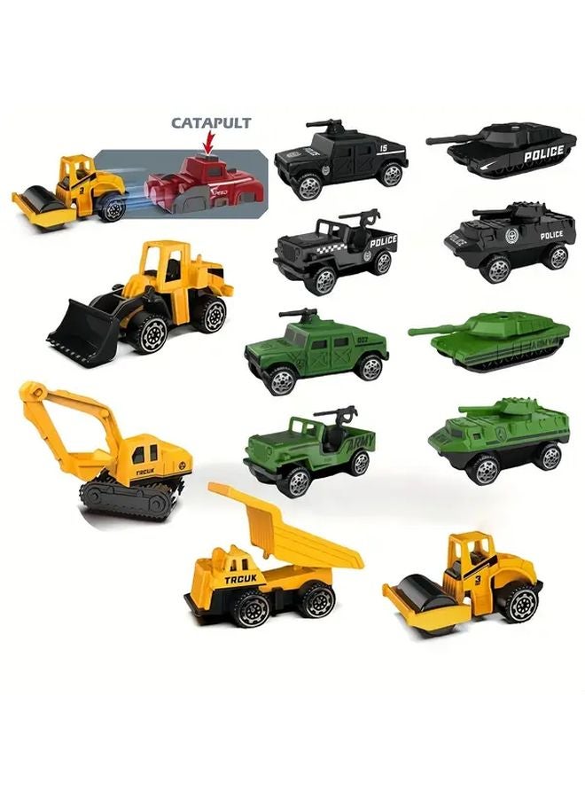 Green Armored Vehicle Toy Set 5pcs Construction Military Car For Boys - Image 2