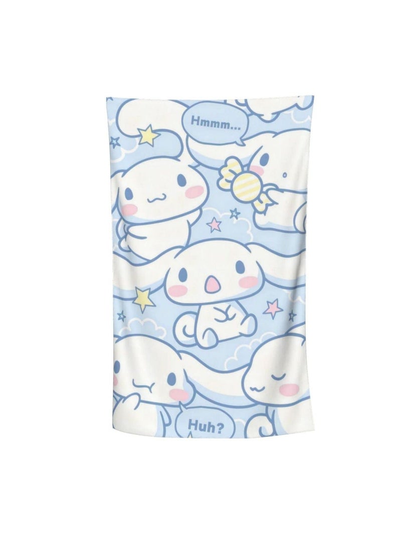 Microfiber Anime Dog Beach Towel - Soft and Quick Dry Luxury Pool Towel for Women/Men/Kids - Cute and Sand Proof Cabana Bath Towel for Picnic, Yoga, Swimming - 52x32 Inch  - Image 1
