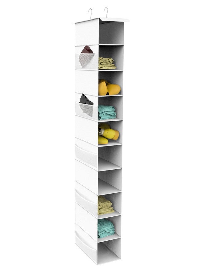Libeder Hanging Shoe Organizer, 10-Shelf Closet Organizer with 6 Mesh Side Pockets - Image 1