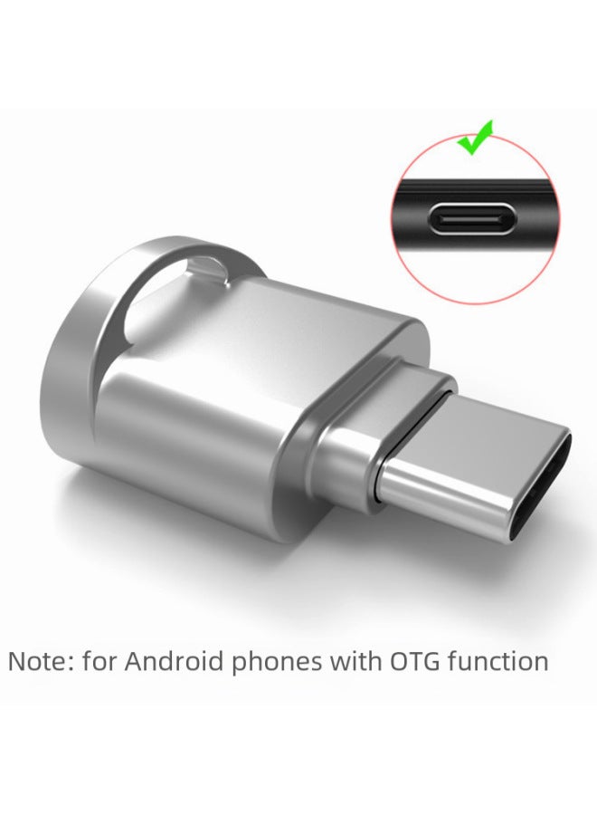 أكينو قارئ بطاقة Mini Tf للهاتف المحمول - قارئ بطاقات OTG 3.0 من نوع Type-C لأجهزة هواتف Huawei وأندرويد - Image 3
