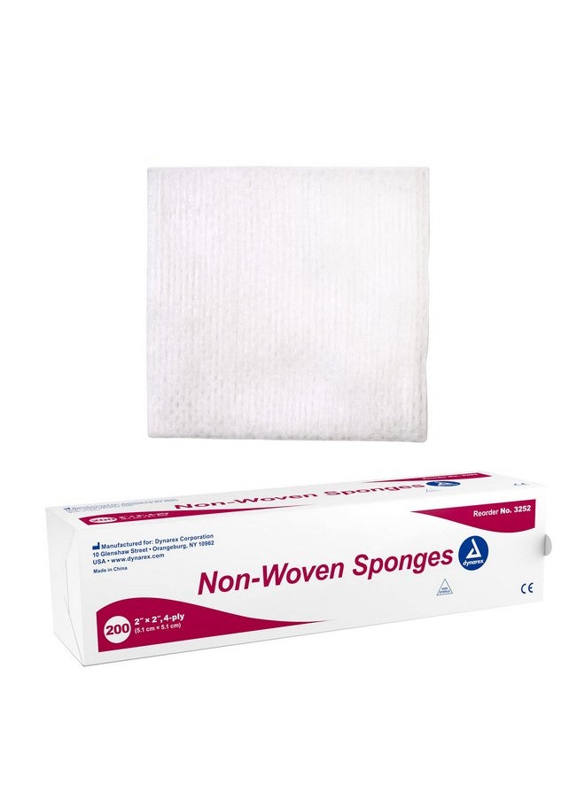 Dynarex Non-Woven Sponges, Non-Sterile Gauze, 2x2 and 4 Ply, Perfect for Facial Needs, Skin Treatment, & Wound Care, Made from Highly Absorbent Materials, 1 Sleeve of 200 - pzsku/ZC134BDB4D8E9413B6514Z/45/_/1737031649/2ca24f05-96f9-4512-9c5f-597f1ef913a8