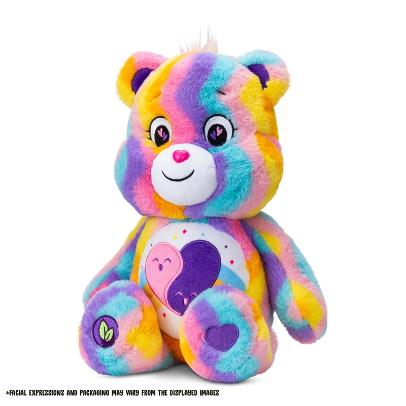 Basic Fun Care Bears 14" Friends Forever Bear Plushie - Tie-Dye Multicolored Made from Recycled Materials! Soft and Huggable! â€“ Good for Girls and Boys, Employees, Collectors, Ages 4+ - Image 2