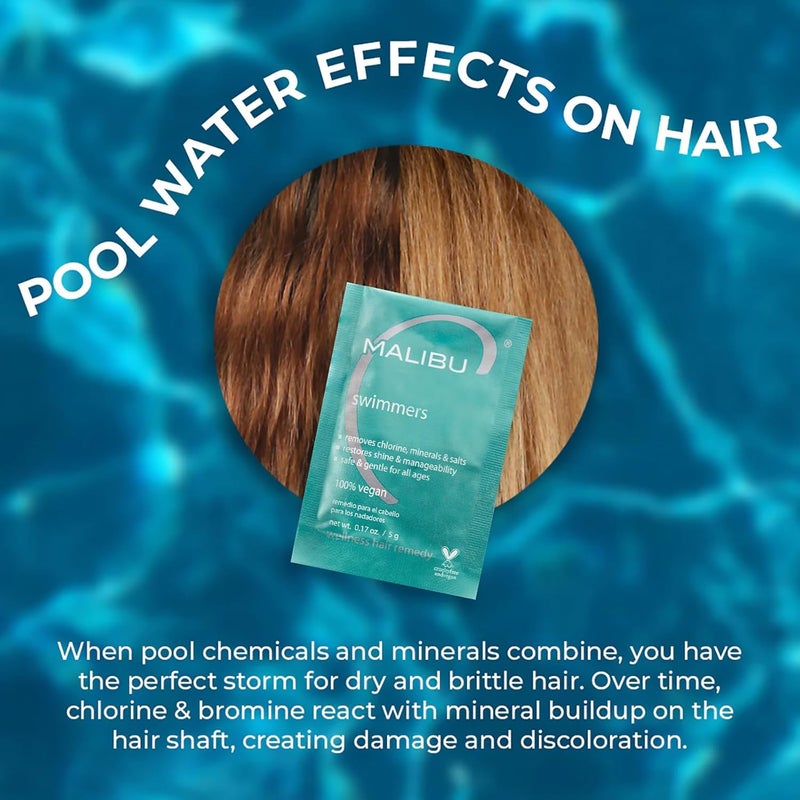 Malibu C Swimmers Wellness Hair Remedy - 5g Pack for Chlorine and Pool Element Protection - Image 4