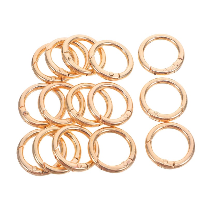 15 Pcs Zinc Alloy Polished Plated Keychain Clasps For Jewelry Making Craft Supplies Easy Open Close Durable Design - Image 2