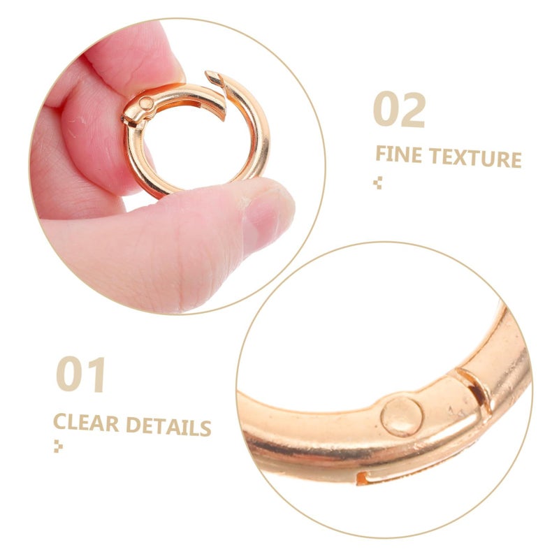 15 Pcs Zinc Alloy Polished Plated Keychain Clasps For Jewelry Making Craft Supplies Easy Open Close Durable Design - Image 4