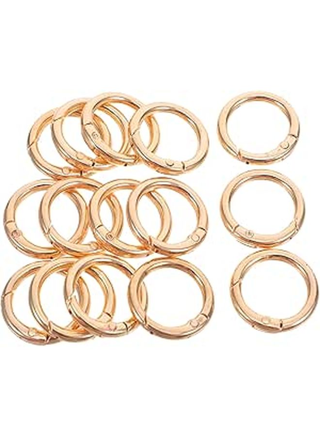 15 Pcs Zinc Alloy Polished Plated Keychain Clasps For Jewelry Making Craft Supplies Easy Open Close Durable Design - Image 1