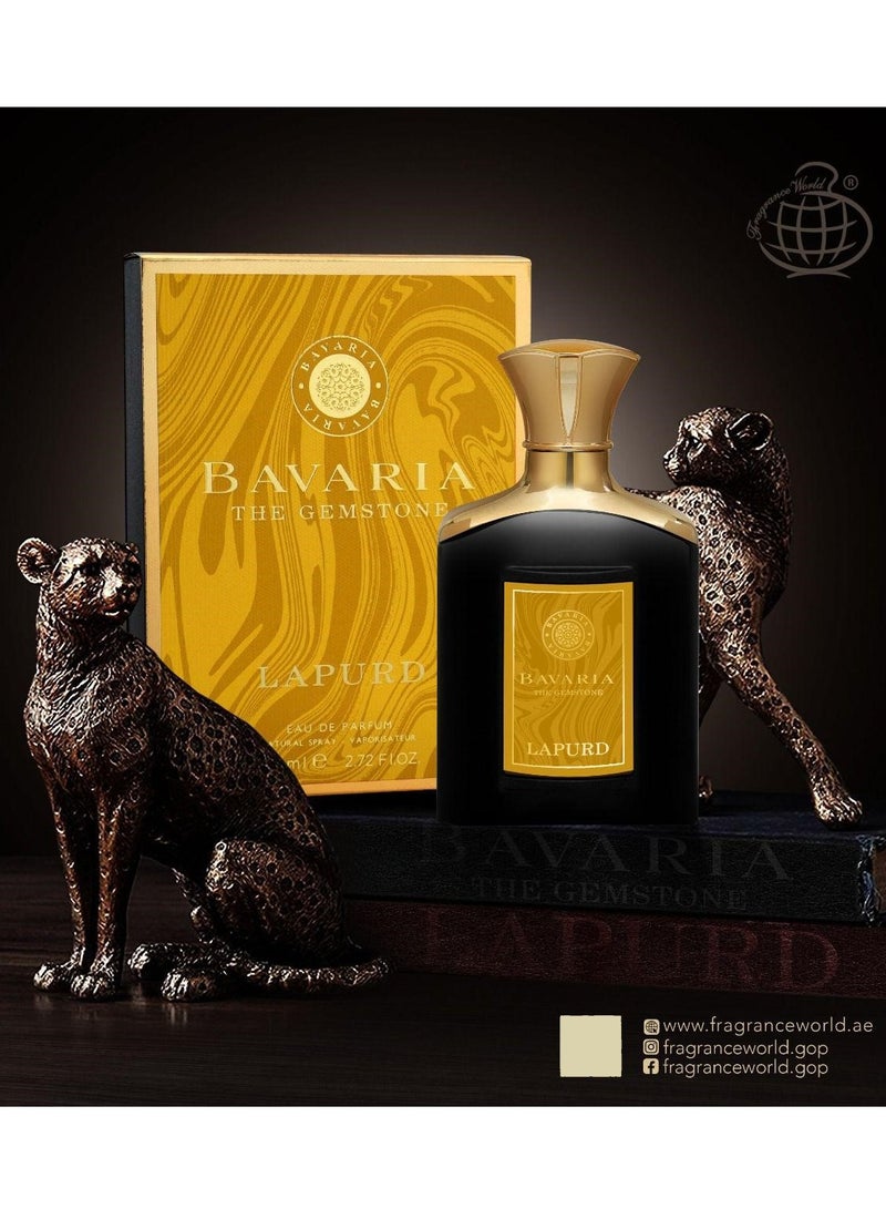 Fragrance World - Bavaria The Gemstone Lapurd - Eau de Parfum - Perfume For Men, 80ml - Image 1