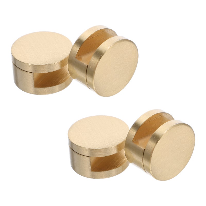 4PCS Mirror Clips: 5-12mm Thick Glass Clamps Wall-Mounted Hanger Mirror Mounting Clips for Wall Bathroom Dresser - Image 1